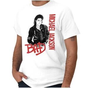 Michael Jackson Bad Music Album Cover Graphic T Shirt Men Or Women